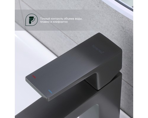 Смеситель для раковины Splenka S01.10.09, графит