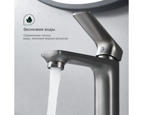 Смеситель для раковины Splenka S30.10.09, графит