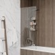 Шторка на ванну 70х140 см Maretti Марта MA41F7014099-015, профиль хром