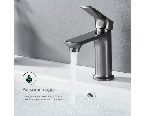 Смеситель для раковины Splenka S30.10.09, графит