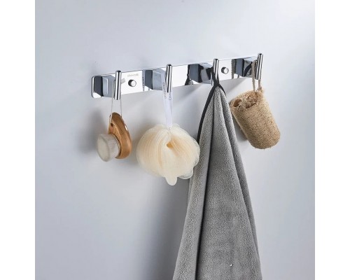 Планка с 4 крючками  Shevanik SG5741, хром