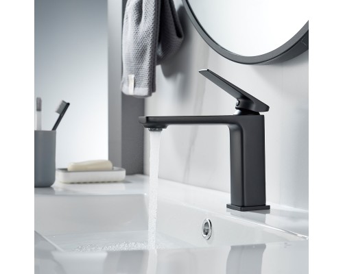 Смеситель для раковины Shevanik S8901H-1, черный