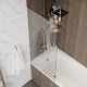 Шторка на ванну 70х140 см Maretti Марта MA41F7014099-015, профиль хром