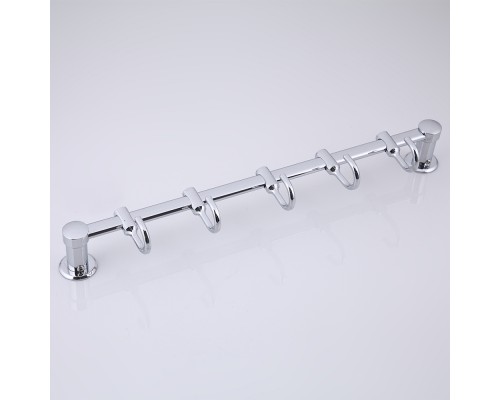 Планка с крючками FRAP F205-5, хром