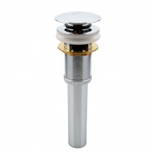 Донный клапан с переливом Frap F65-2, хром