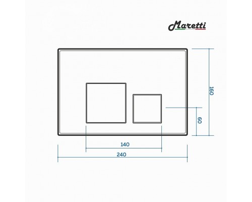 Комплект Maretti 3 в 1: унитаз EA10PBM73-844, инсталляция AC11P5211, кнопка AC12EL-740