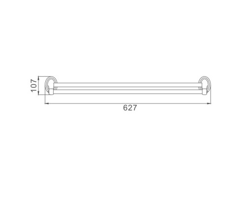 Полотенцедержатель D-Lin D252310, хром