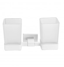 Стакан для ванной комнаты двойной Shevanik SG5622C, белый