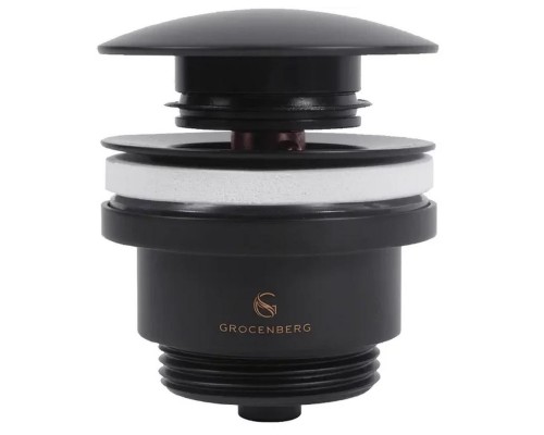 Донный клапан для раковины Grocenberg GB106BL, черный