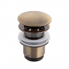 Донный клапан с переливом Frap F60-4, бронза