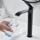 Смеситель для раковины высокий Shevanik S4111H, черный