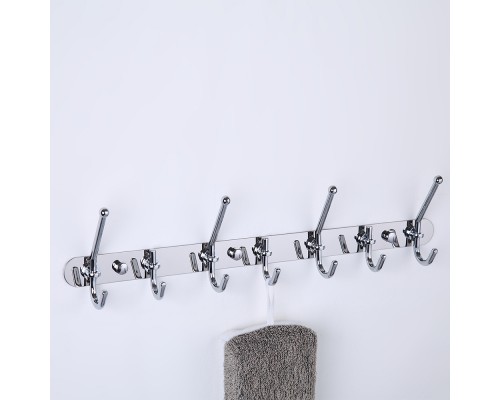 Планка с крючками FRAP F201-7, хром