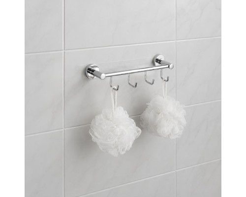 Планка с крючками FRUD R15115-4, хром