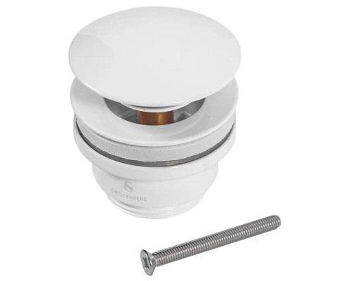Донный клапан для раковины Grocenberg GB106W, белый