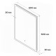 Зеркало Maretti Ритта RI146060K13EL 60x60 см