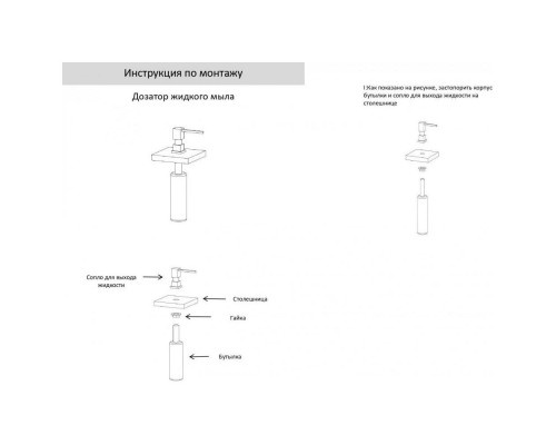 Дозатор встраиваемый Grocenberg AC0033BG, графит