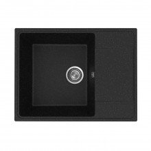 Кухонная мойка Practik PR-M-650-004 (без сифона), черный оникс