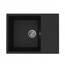 Кухонная мойка Practik PR-M-650-004 (без сифона), черный оникс