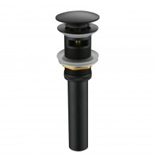 Донный клапан для раковины с переливом Maretti AC19P11560, черный
