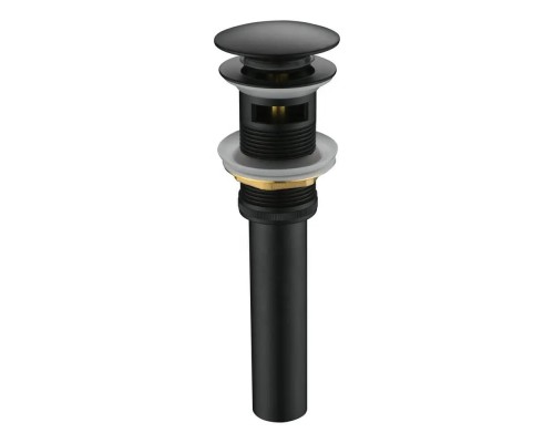 Донный клапан для раковины с переливом Maretti AC19P11560, черный