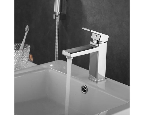 Смеситель для раковины с гигиеническим душем Shevanik S8271, хром