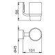 Стакан для ванной FRAP F3306, хром