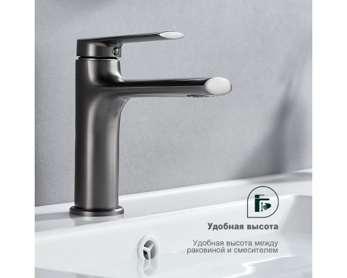 Смеситель для раковины Splenka S50.10.09, графит