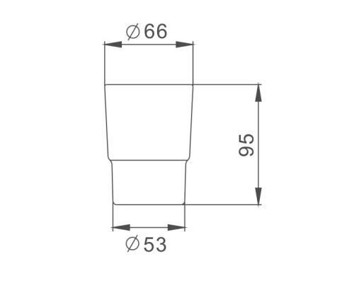 Стакан для ванной комнаты D-Lin D6002, белый