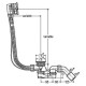 Слив-перелив (автомат) Grocenberg GB230BL, черный