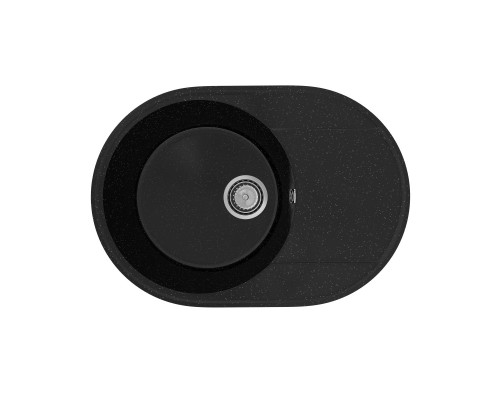 Кухонная мойка Practik PR-M-610-004 (без сифона), черный оникс