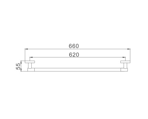 Полотенцедержатель D-Lin D251100, хром