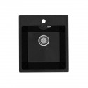 Кухонная мойка Practik PR-M-425-004 (без сифона), черный оникс