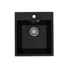 Кухонная мойка Practik PR-M-425-004 (без сифона), черный оникс