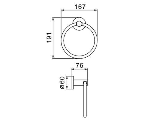 Кольцо для полотенец FRAP F30104, сатин