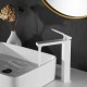 Смеситель для раковины Shevanik S6811C, белый