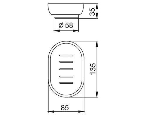 Мыльница FRAP F751, белый