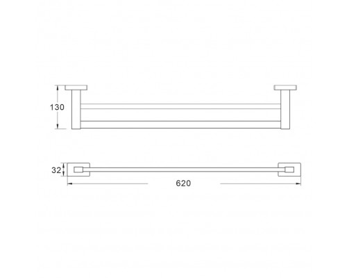 Полотенцедержатель Shevanik SG5627, хром