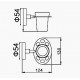 Стакан для ванной комнаты D-Lin D211100, хром