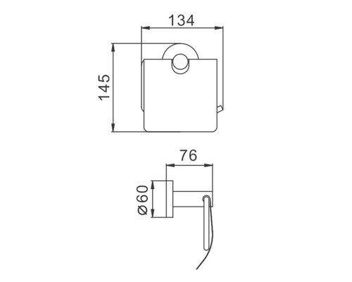Держатель для туалетной бумаги FRAP F30103, сатин