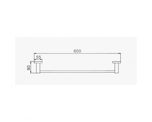 Полотенцедержатель D-Lin D251222-2, черный