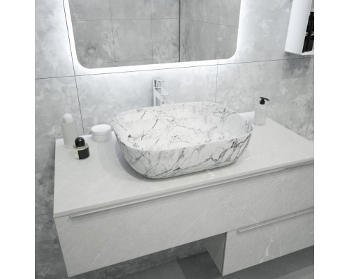 Раковина чаша Maretti FL13NS25-740MR, белый мрамор