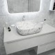 Раковина чаша Maretti FL13NS25-740MR, белый мрамор