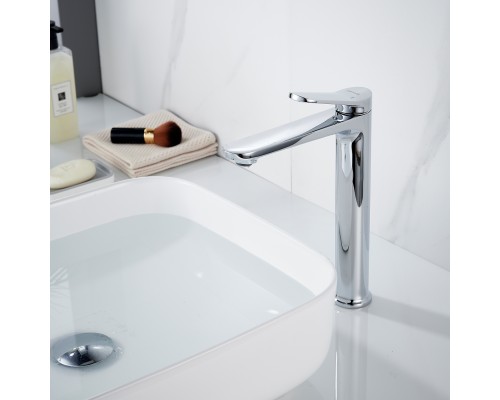 Смеситель для раковины высокий Shevanik S4311, хром