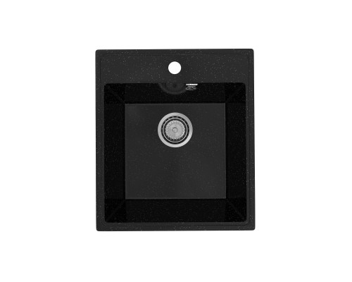 Кухонная мойка Practik PR-M-425-004 (без сифона), черный оникс