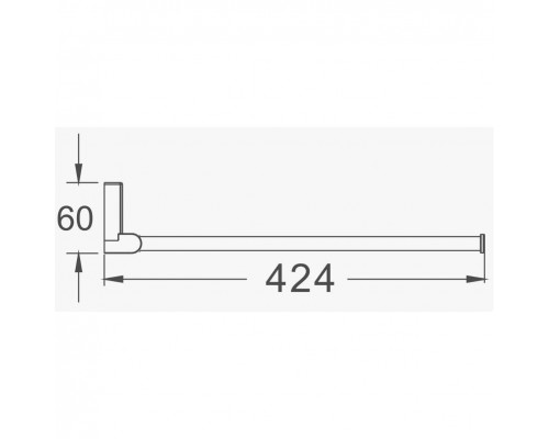 Полотенцедержатель D-Lin D253330, хром