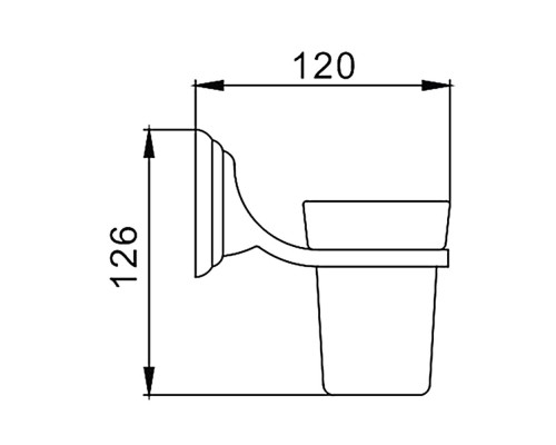 Стакан для ванной FRAP F1506, хром