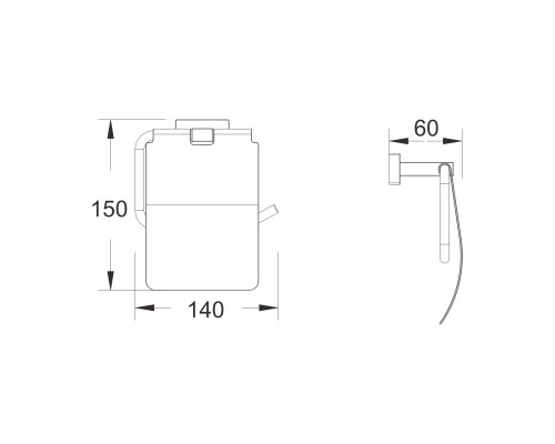 Держатель для туалетной бумаги Shevanik SG5605C, белый