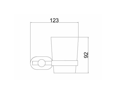 Стакан для ванной комнаты BELZ B90006, хром