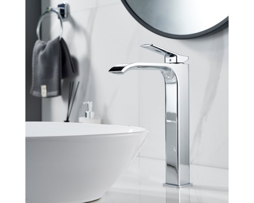 Смеситель для раковины высокий Shevanik S4011, хром