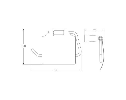Держатель для туалетной бумаги BELZ B91503, белый